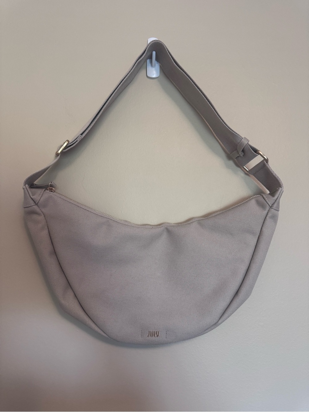 Soft Taupe July Crescent Shoulder Bag